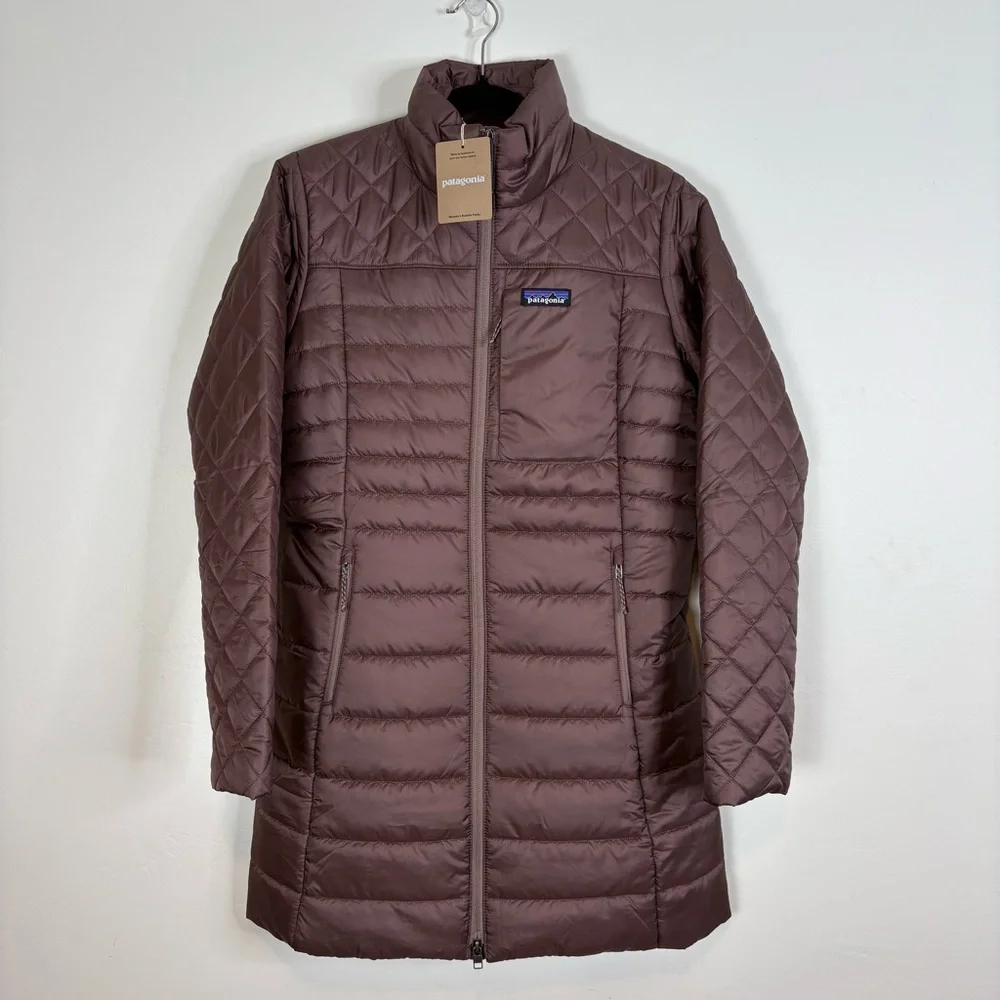 Patagonia Women's Radalie Parka Dusky Brown Size Small New Puffer Coat Jacket - Picture 2 of 16
